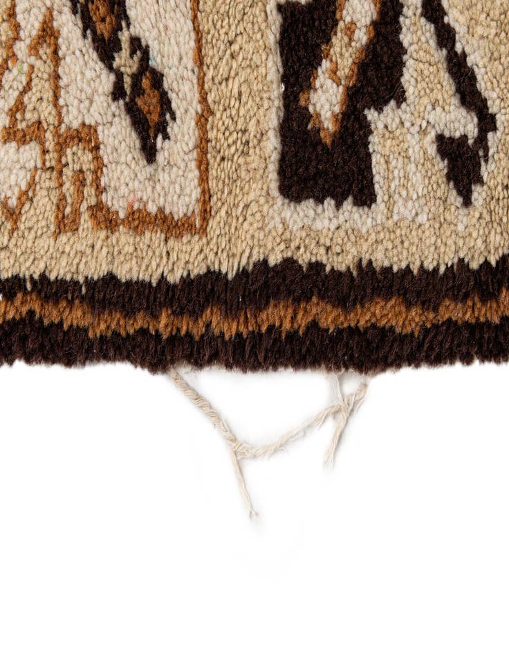 Detail image of  5' 1 x 8' 10  Hand Knotted Moroccan Wool Rug