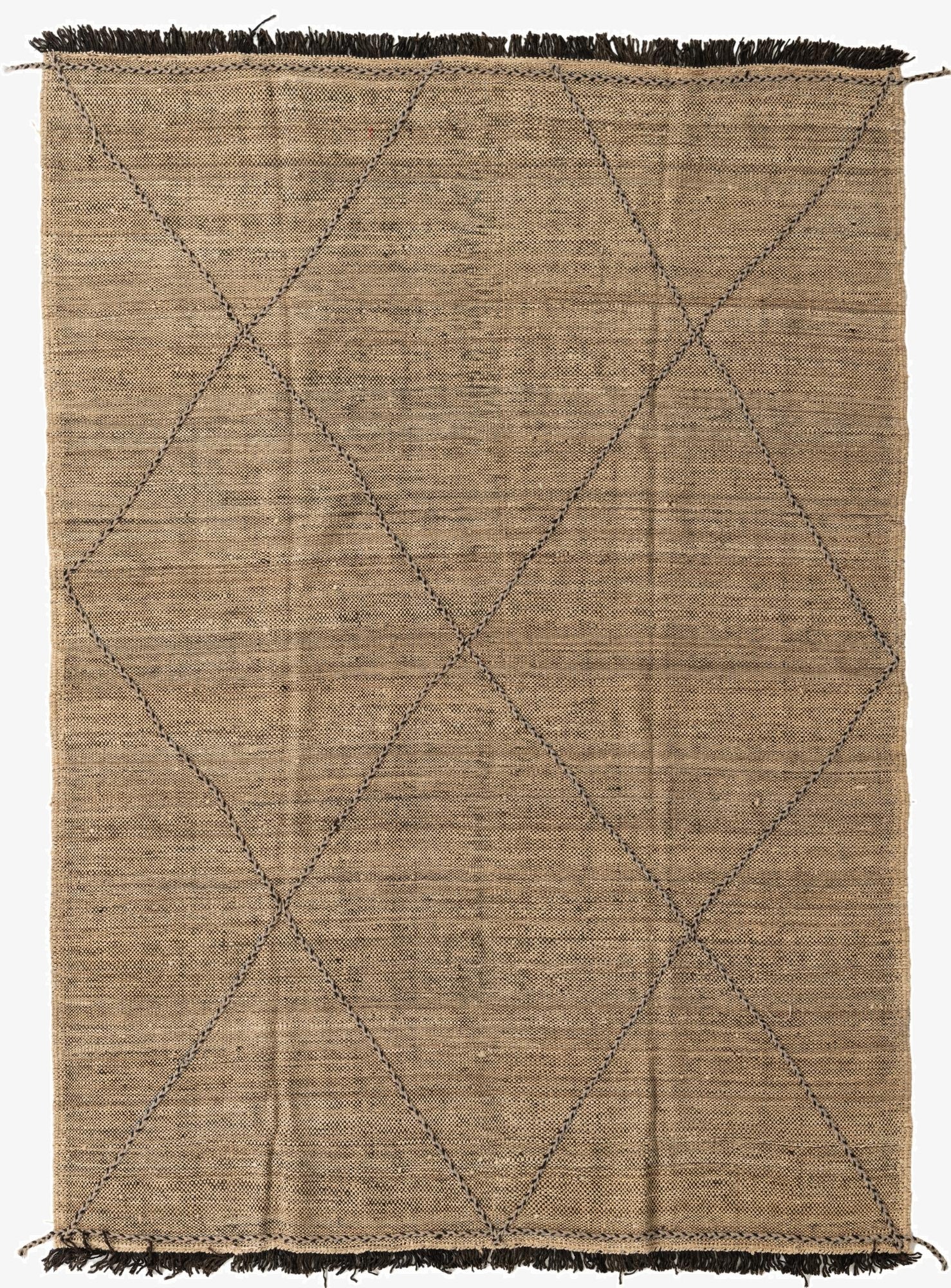  7' x 9' 4  Hand Knotted Moroccan Wool Rug