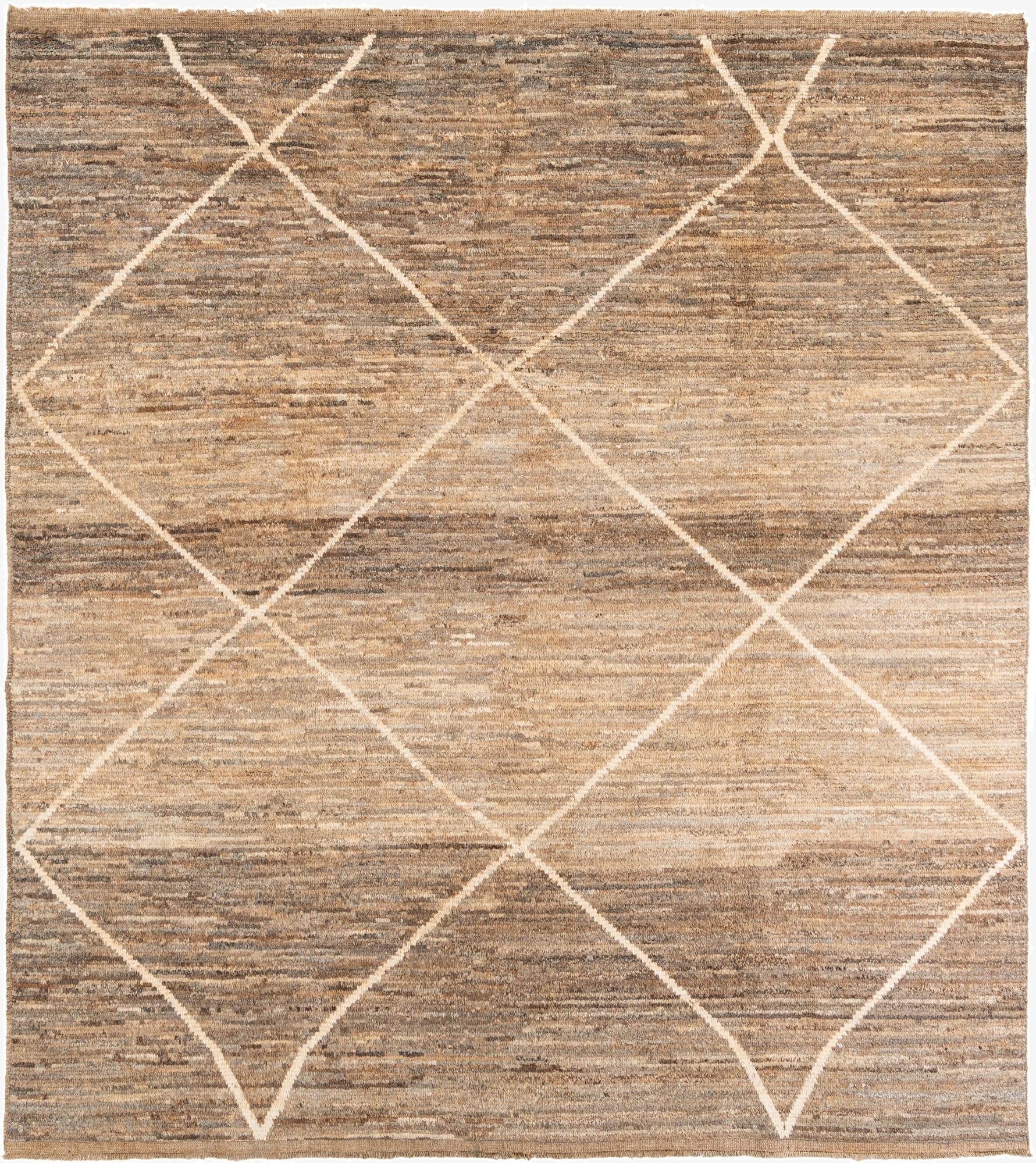  8' 9 x 9' 10  Hand Knotted Moroccan Wool Rug