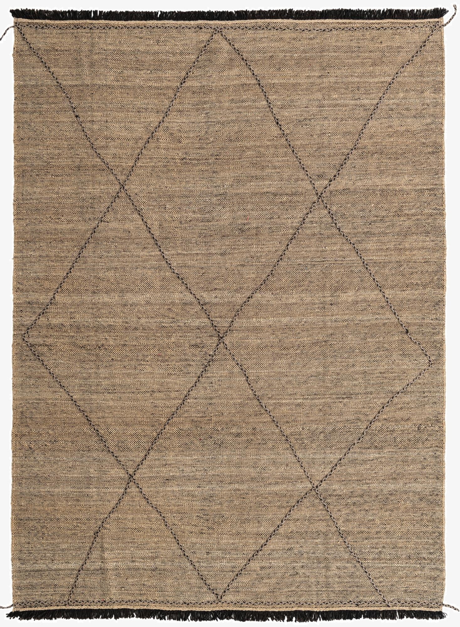  7' 1 x 9' 7  Hand Knotted Moroccan Wool Rug