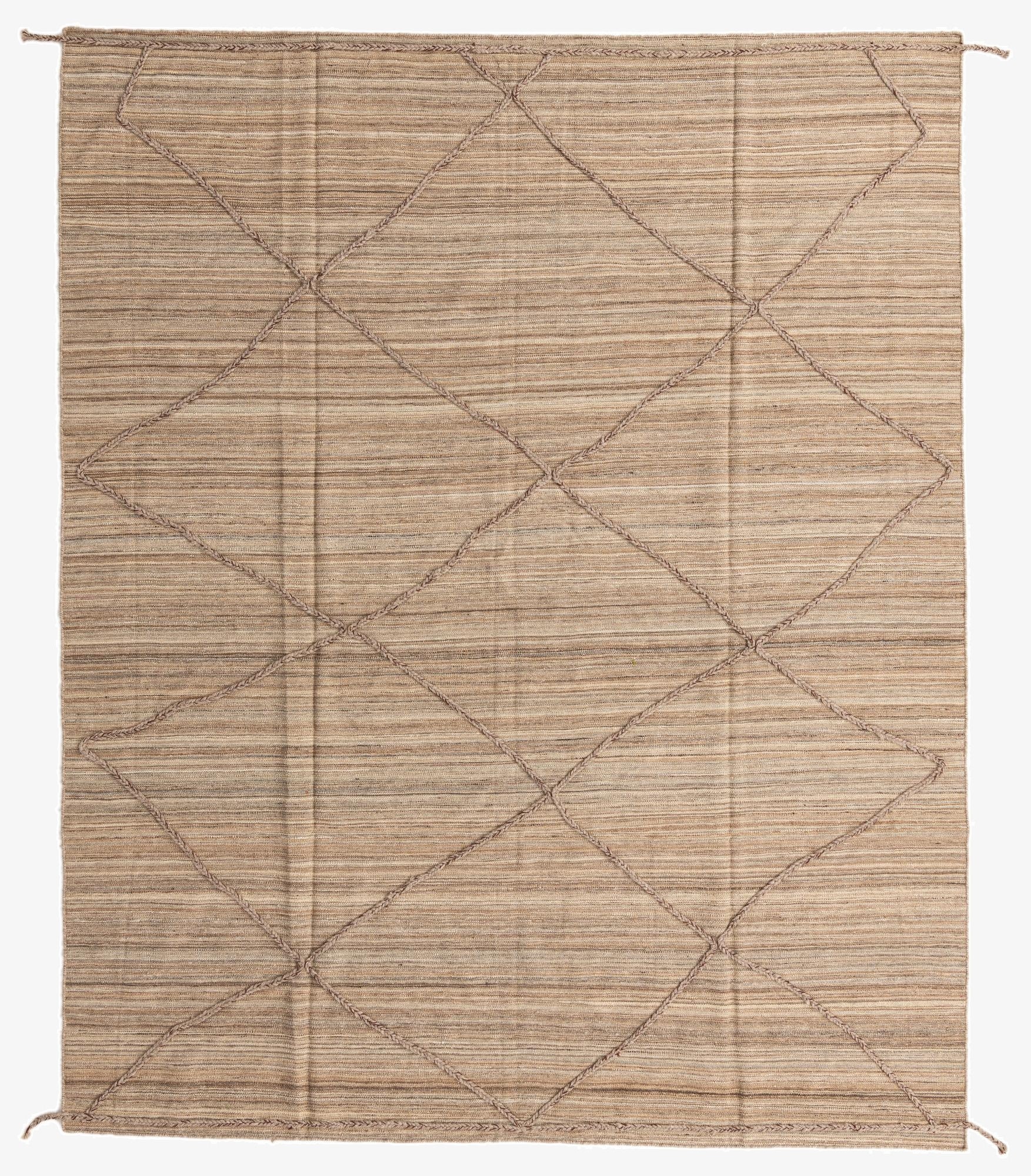  8' 2 x 9' 10  Hand Knotted Moroccan Wool Rug