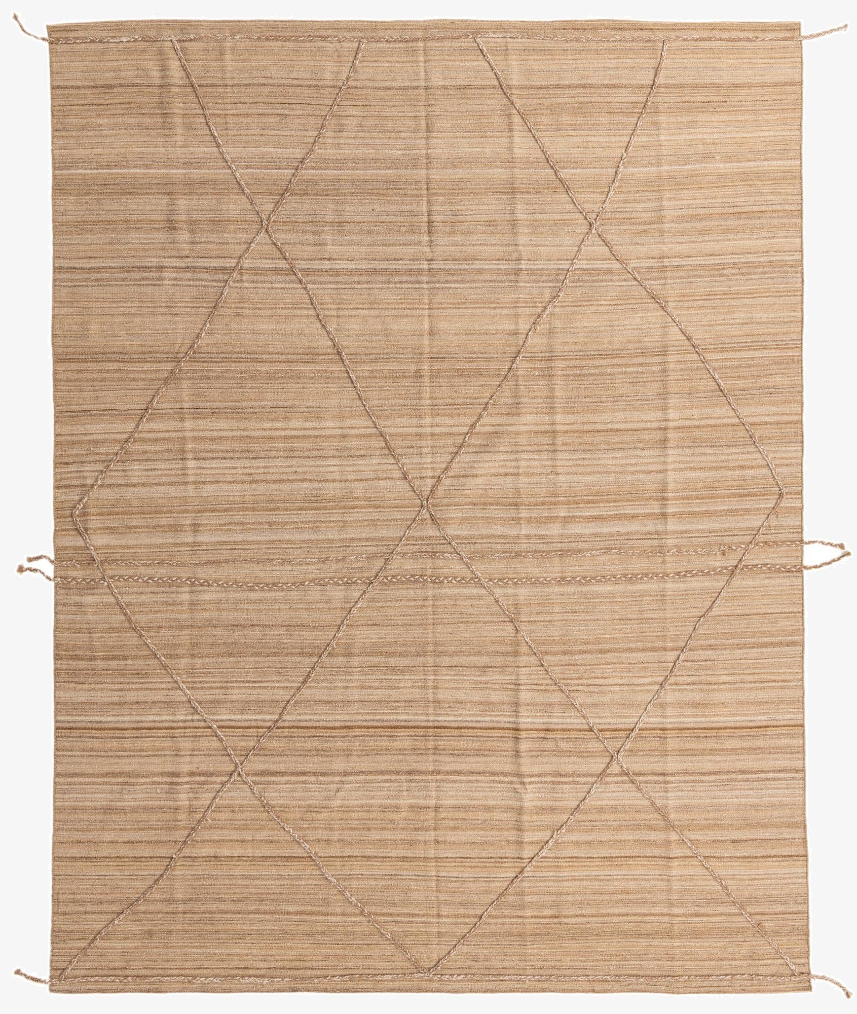  8' 10 x 11' 4  Hand Knotted Moroccan Wool Rug