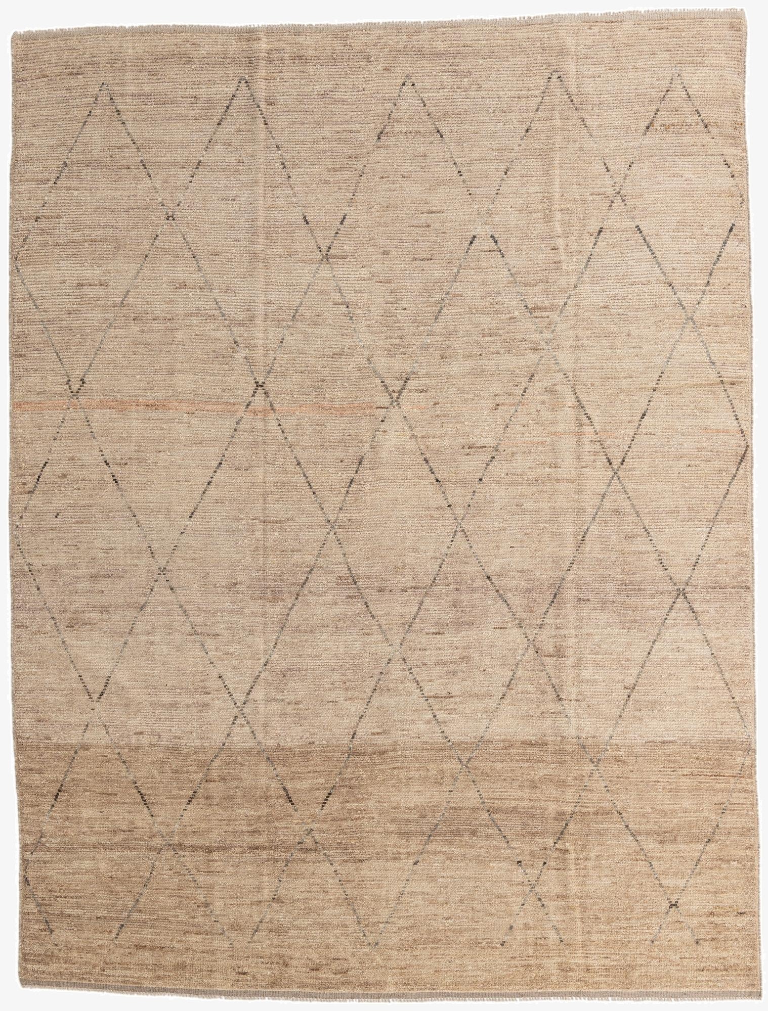 9' x 11' 8  Hand Knotted Moroccan Wool Rug