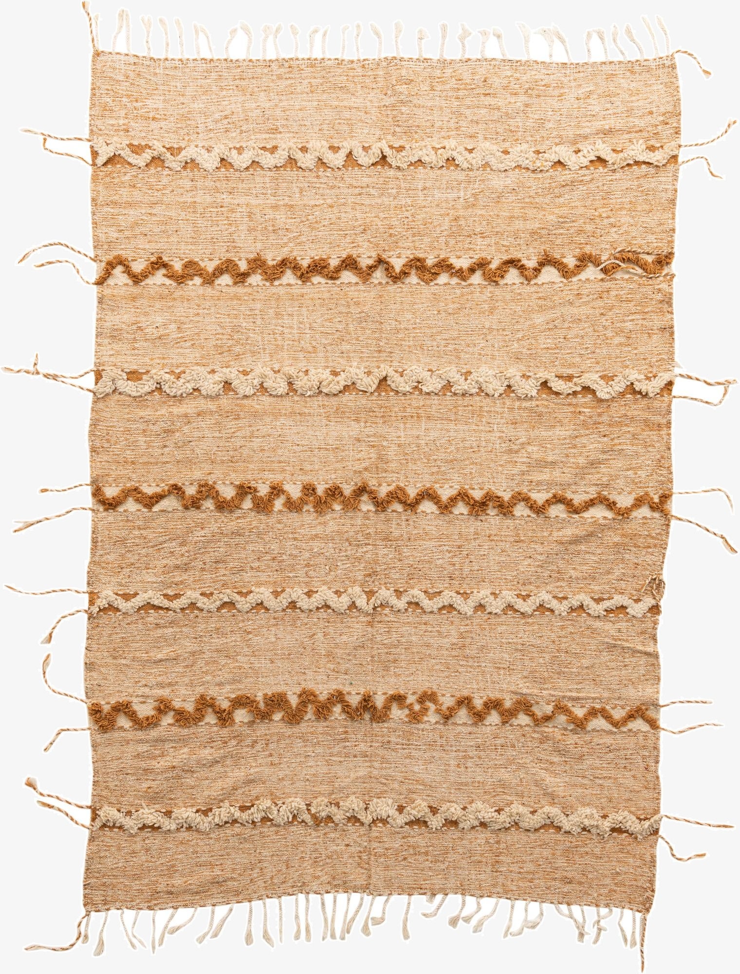  6' 9 x 10'  Hand Knotted Moroccan Wool Rug