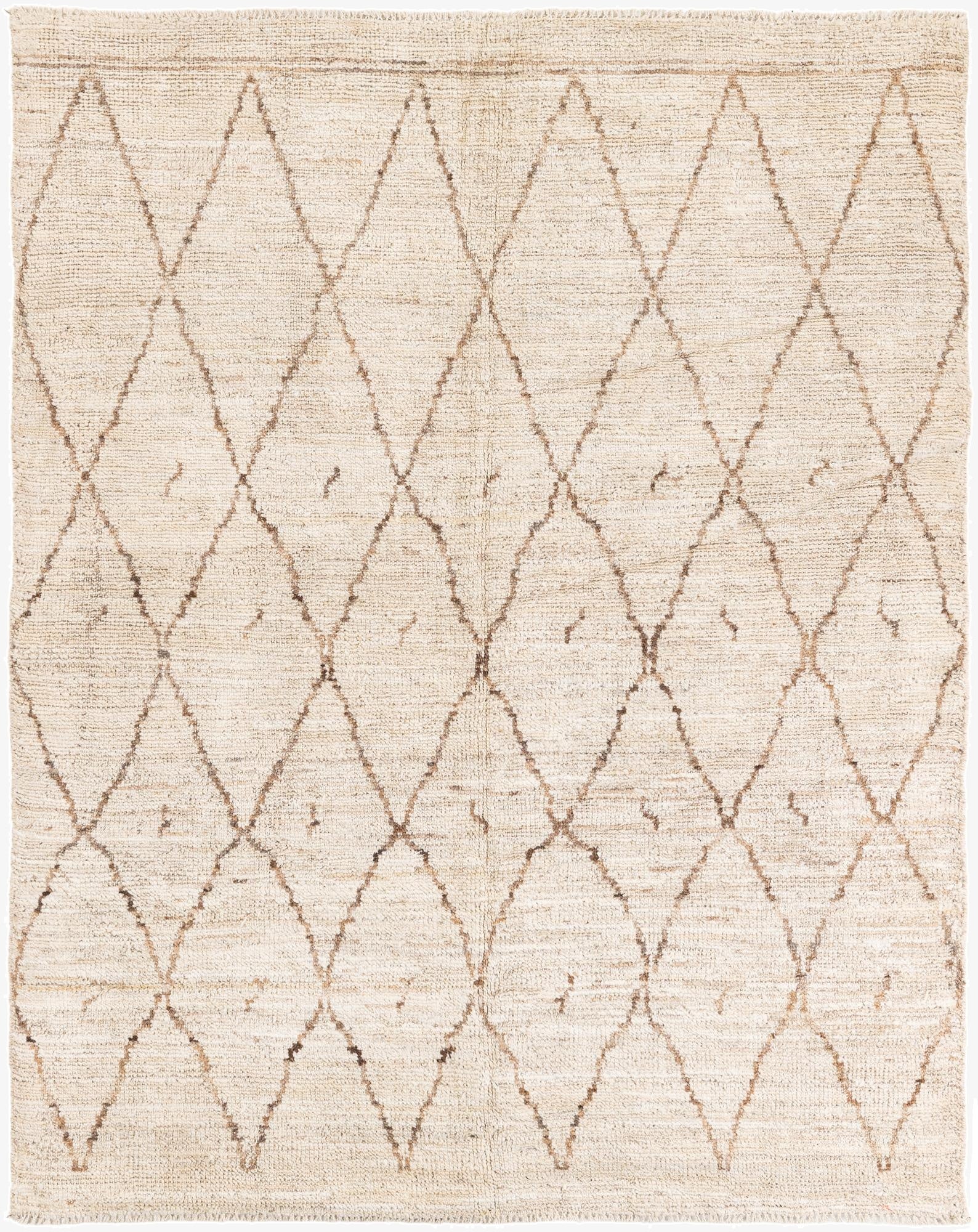  5' 3 x 6' 8  Hand Knotted Moroccan Wool Rug