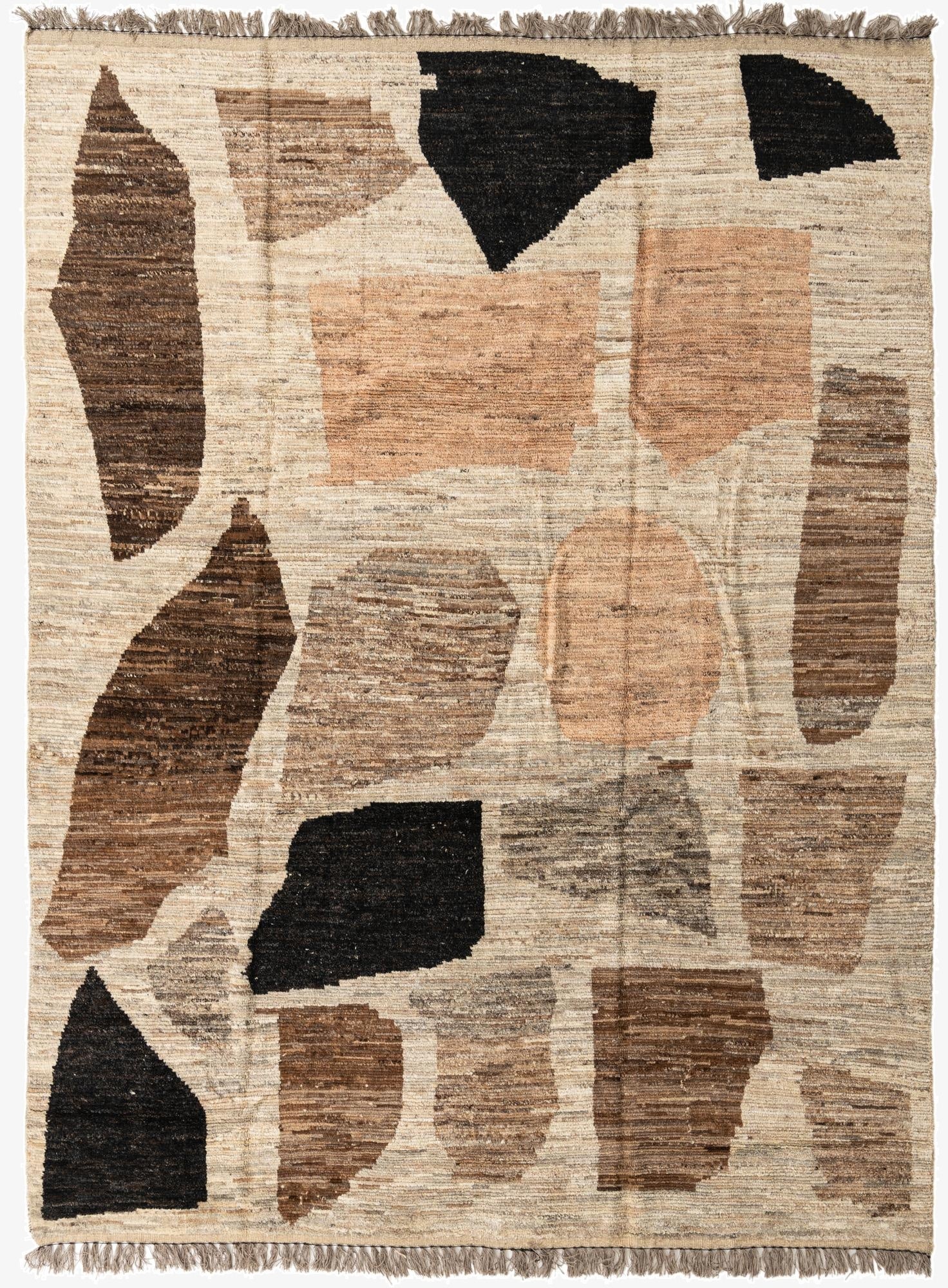  9' 2 x 12' 6  Hand Knotted Moroccan Wool Rug