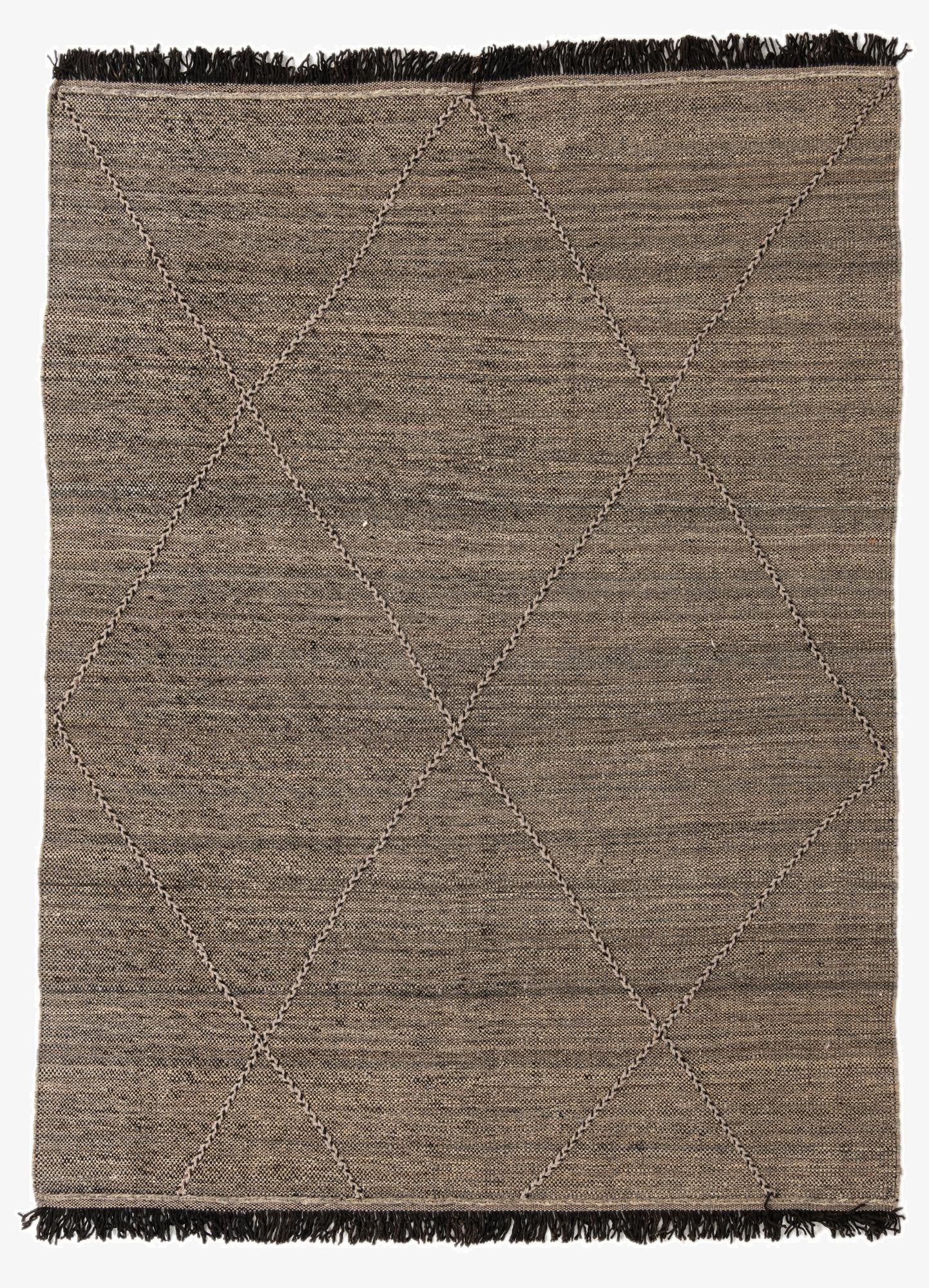  5' 10 x 7' 10  Hand Knotted Moroccan Wool Rug