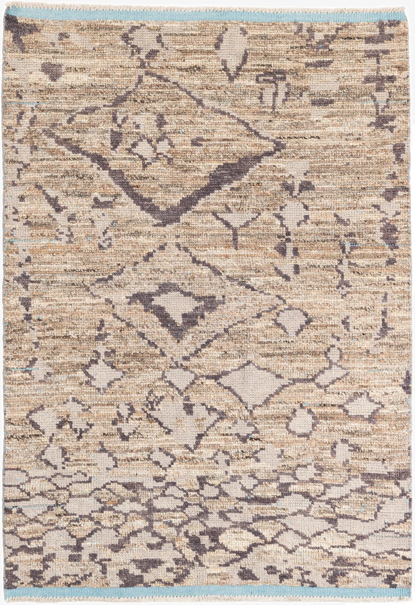  5' x 7' 5  Hand Knotted Moroccan Wool Rug