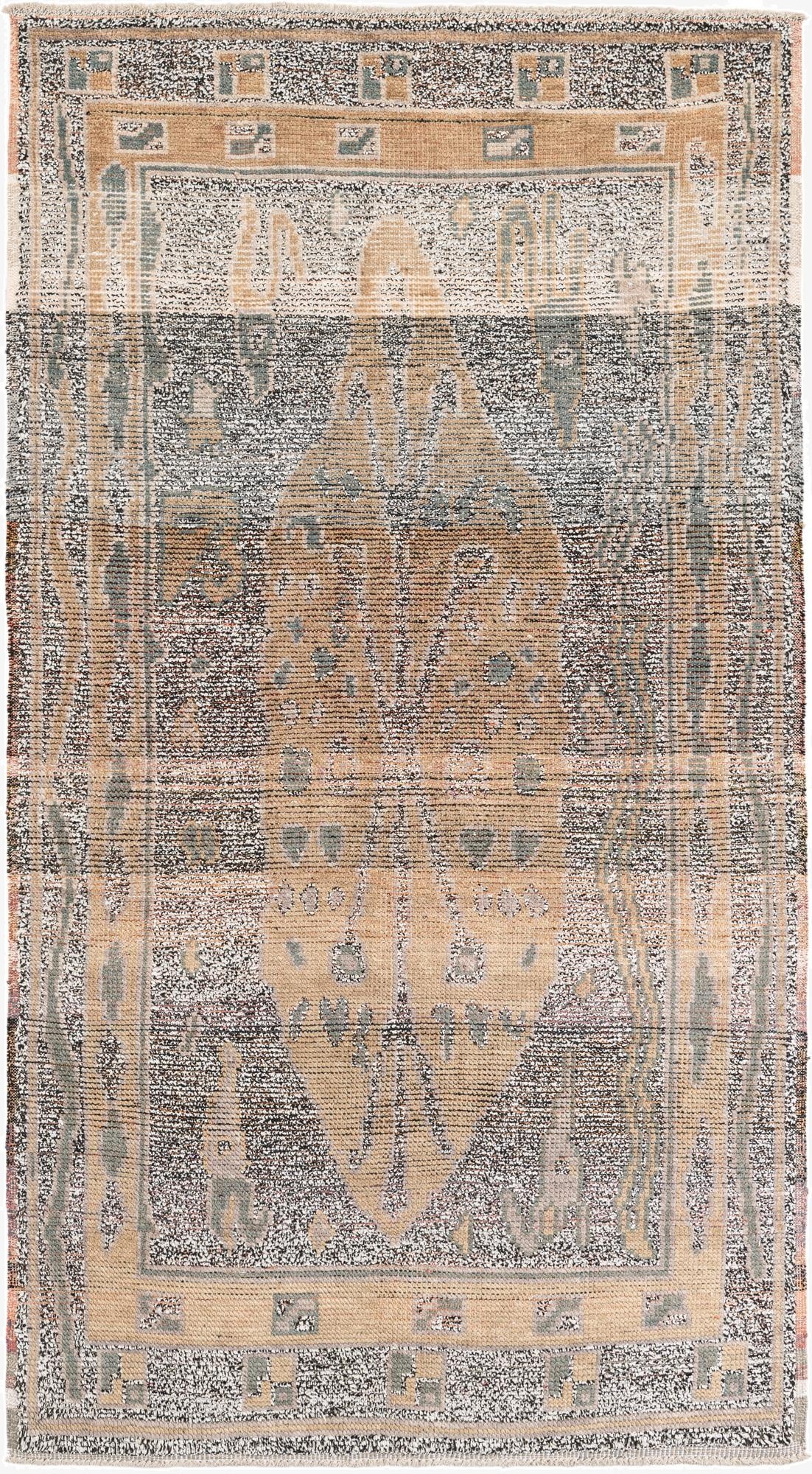  4' 10 x 8' 9  Hand Knotted Moroccan Wool Rug