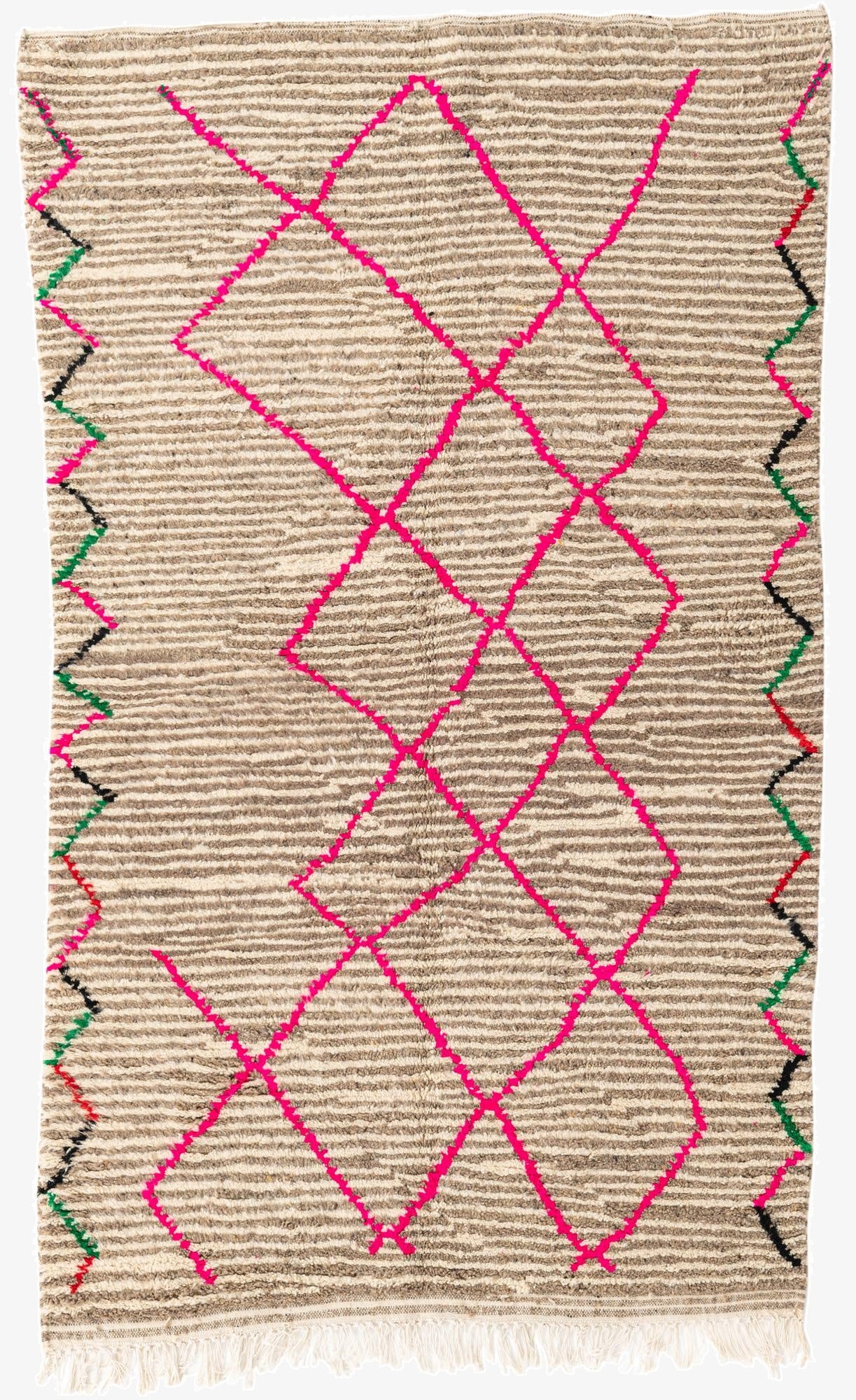  5' x 8' 5  Hand Knotted Moroccan Wool Rug