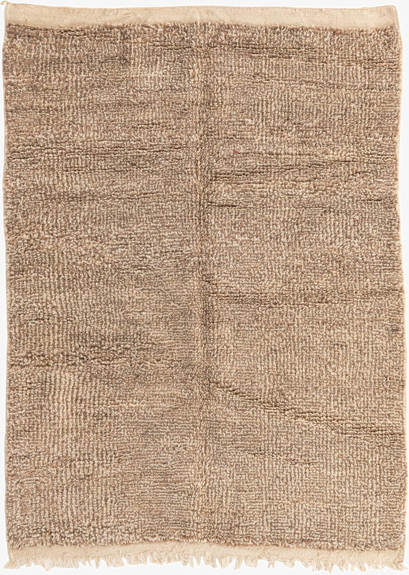  4' 9 x 6' 7  Hand Knotted Moroccan Wool Rug