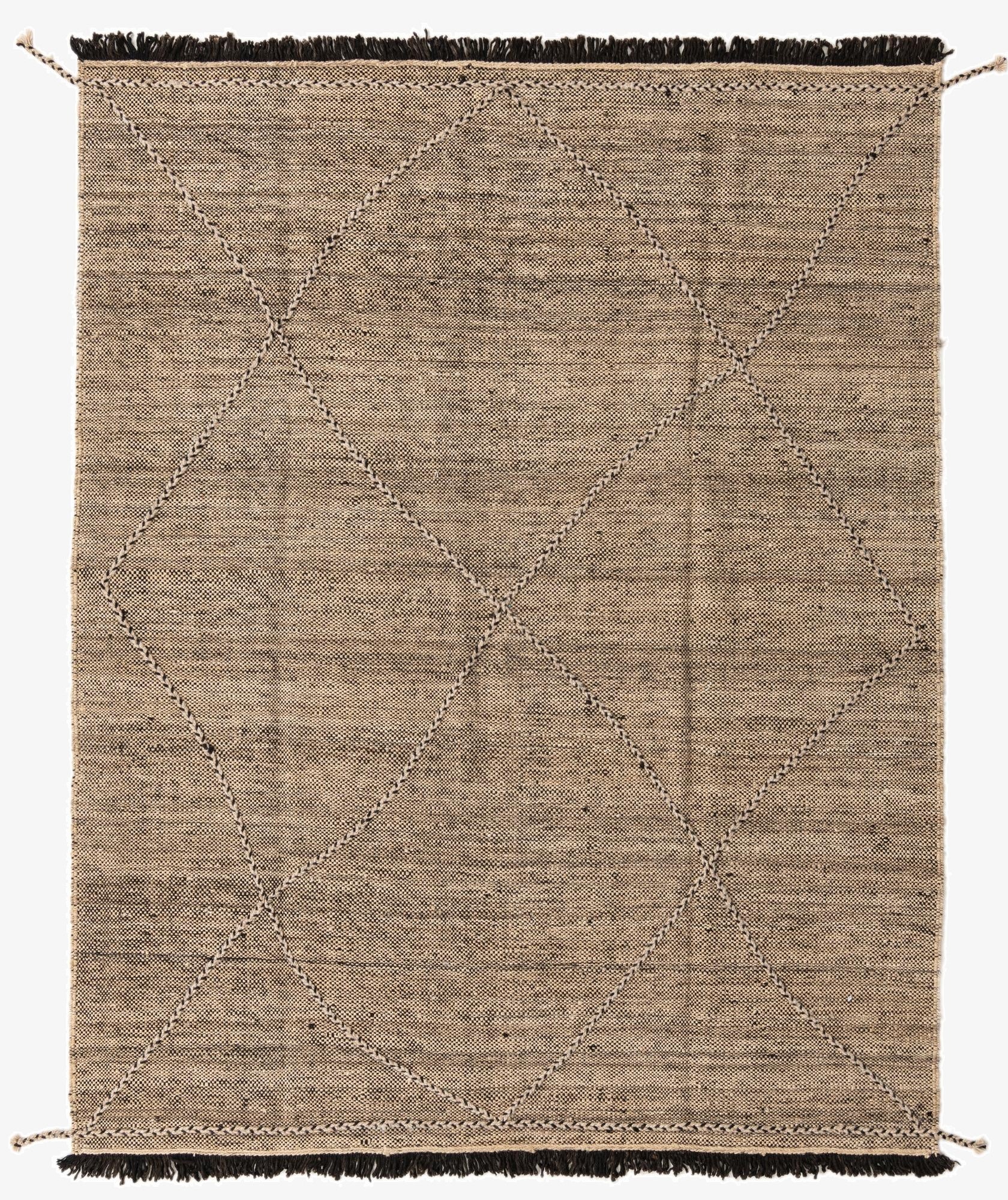  6' x 7' 7  Hand Knotted Moroccan Wool Rug