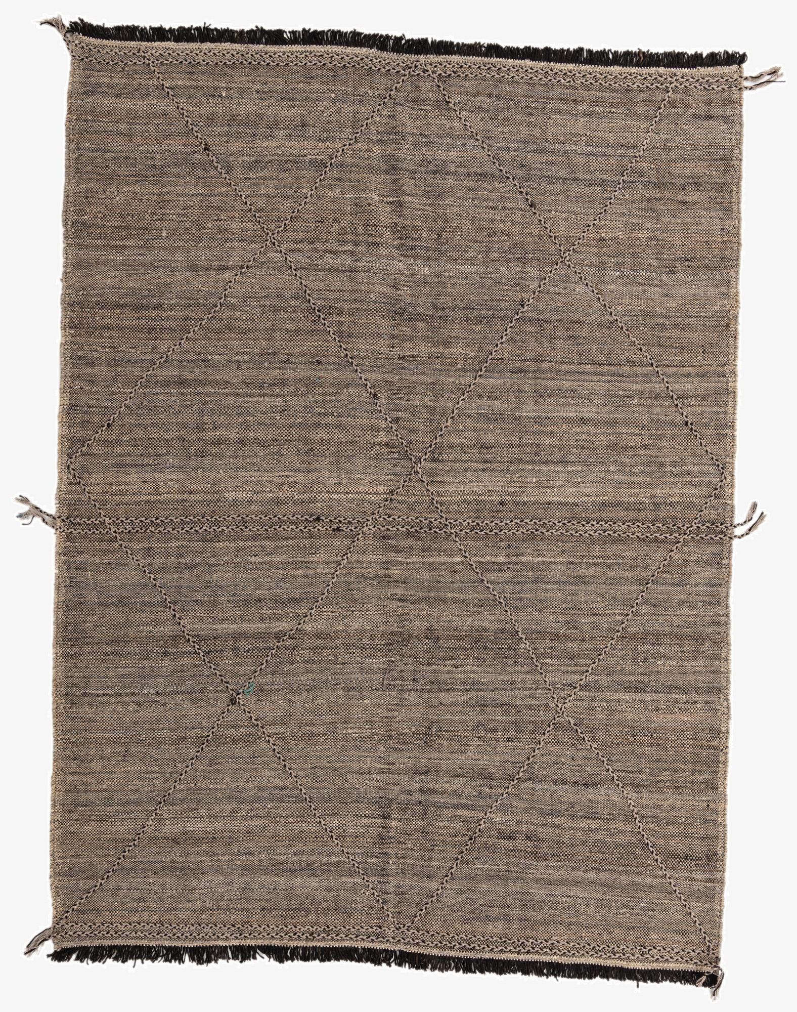  7' 2 x 9' 6  Hand Knotted Moroccan Wool Rug