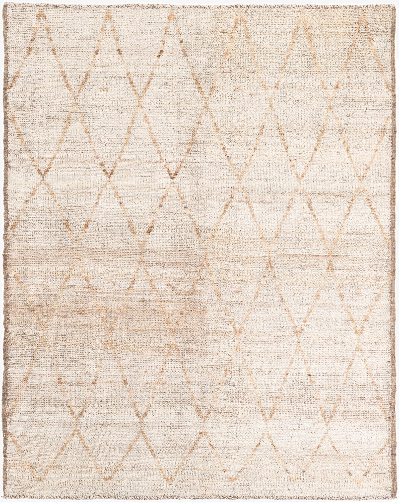  5' 6 x 6' 10  Hand Knotted Moroccan Wool Rug