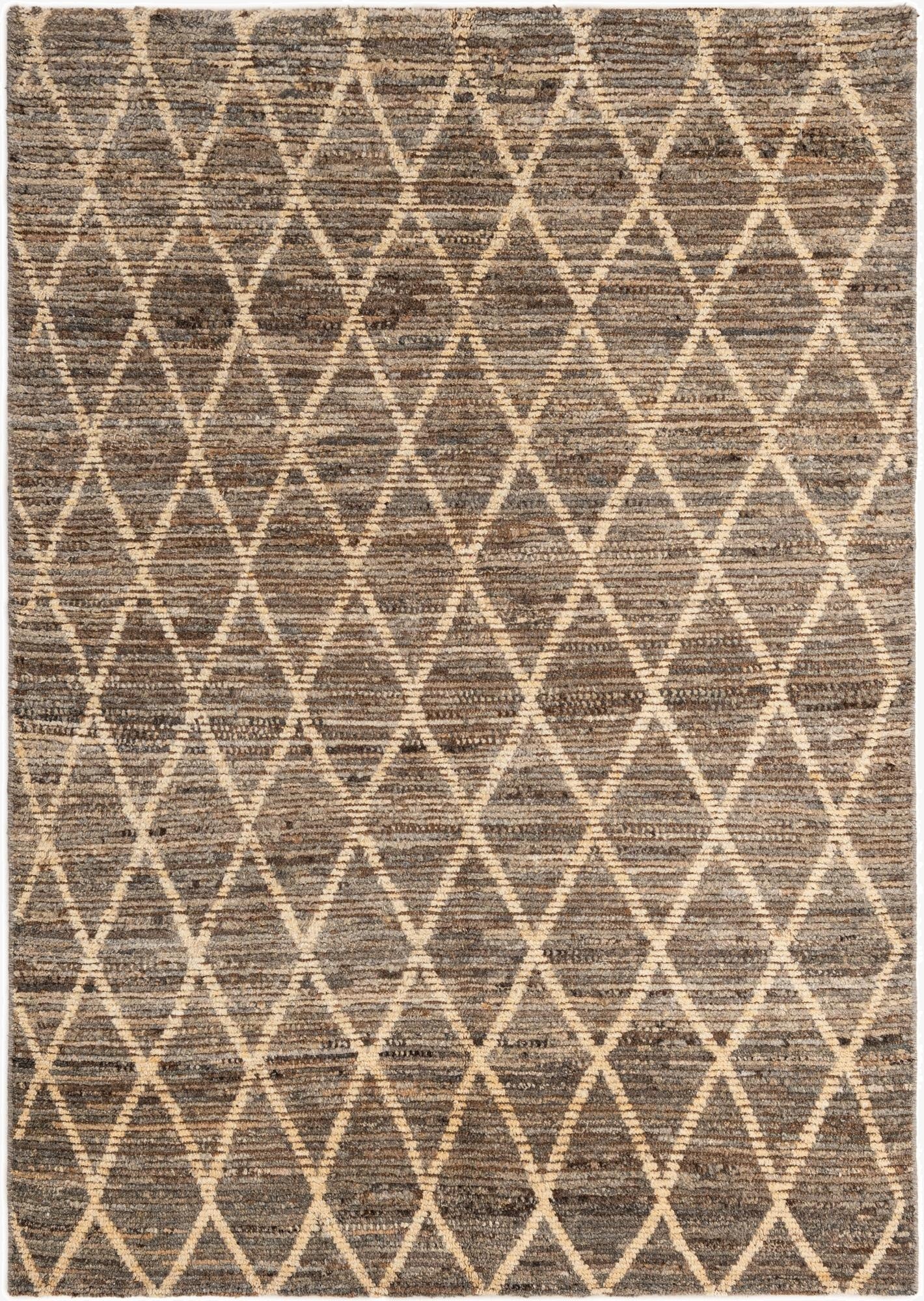  4' 9 x 6' 8  Hand Knotted Moroccan Wool Rug
