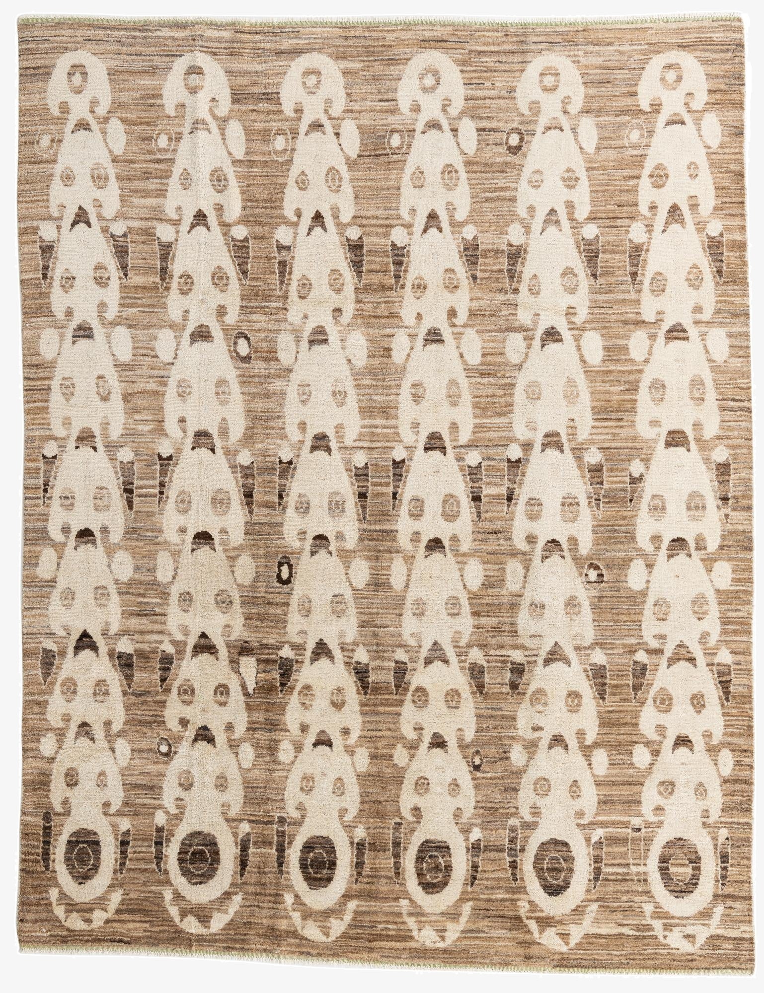  7' 10 x 10' 2  Hand Knotted Moroccan Wool Rug