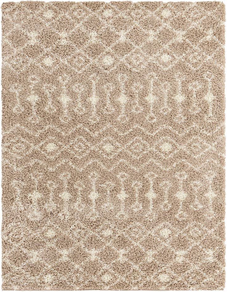 Detail image of 5' 3 x 8' Moroccan Trellis Shag Rug