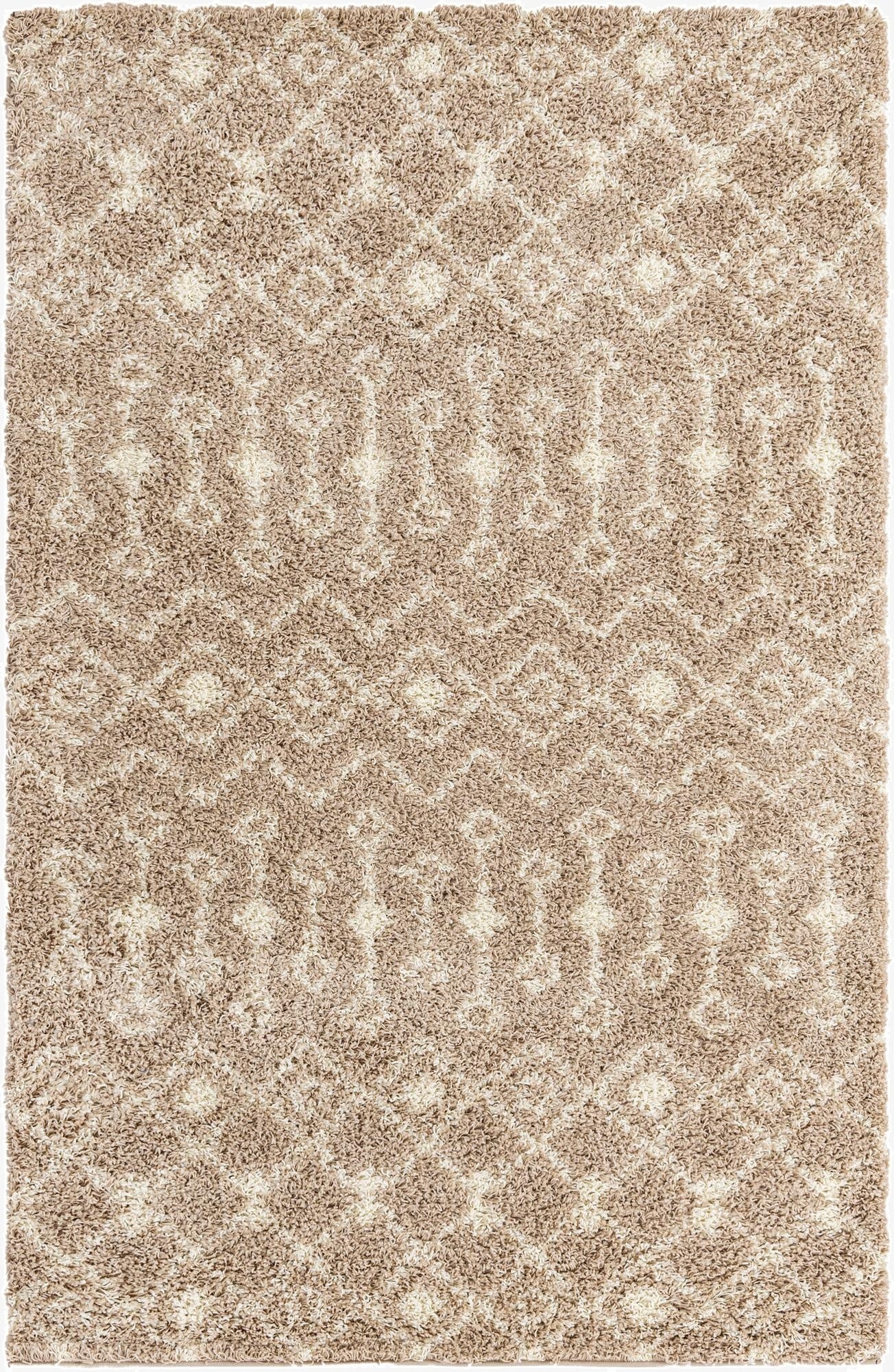 Primary image  5' 3 x 8' Moroccan Trellis Shag Rug