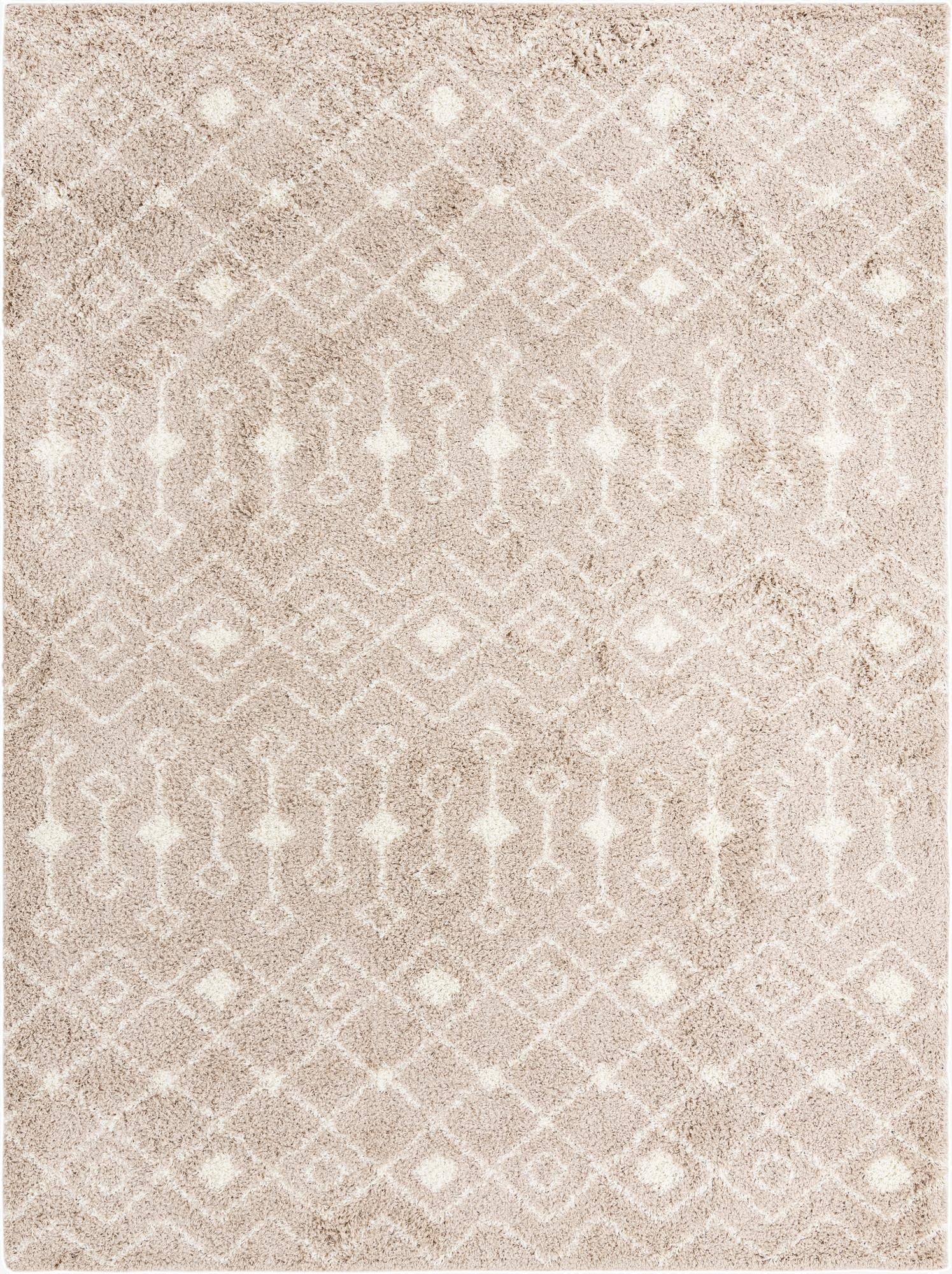  9' x 12' Moroccan Trellis Shag Rug