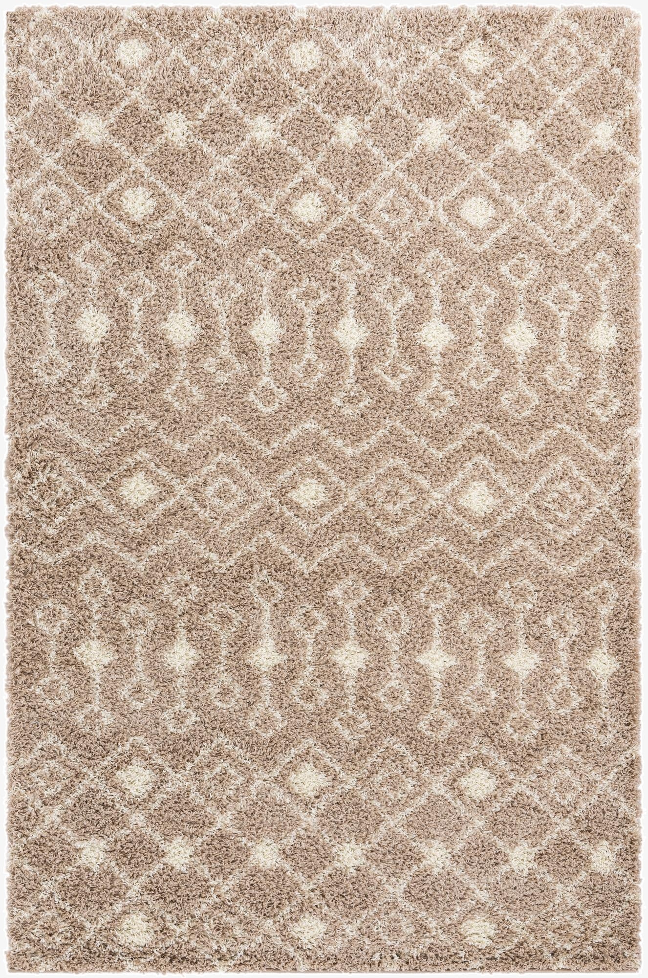 Primary image  6' x 9' Moroccan Trellis Shag Rug