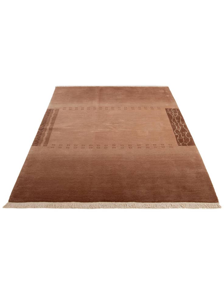 Detail image of  5' 9 x 8'  Hand Knotted Nepal Rug