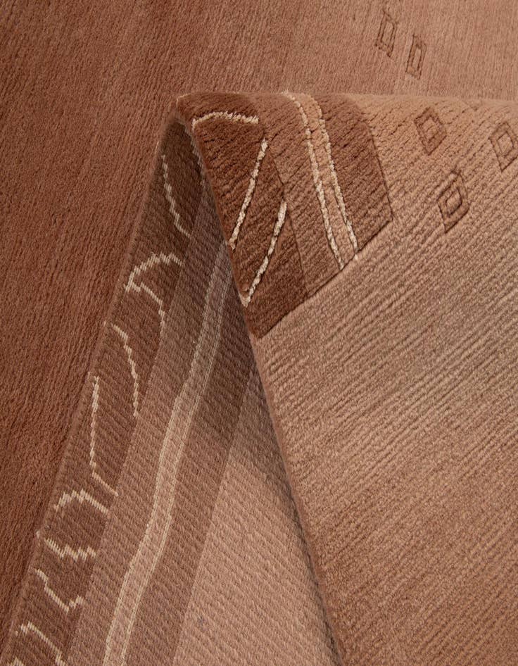 Detail image of  5' 9 x 8'  Hand Knotted Nepal Rug