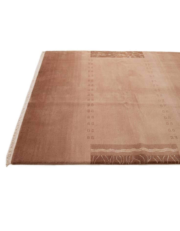 Detail image of  5' 9 x 8'  Hand Knotted Nepal Rug