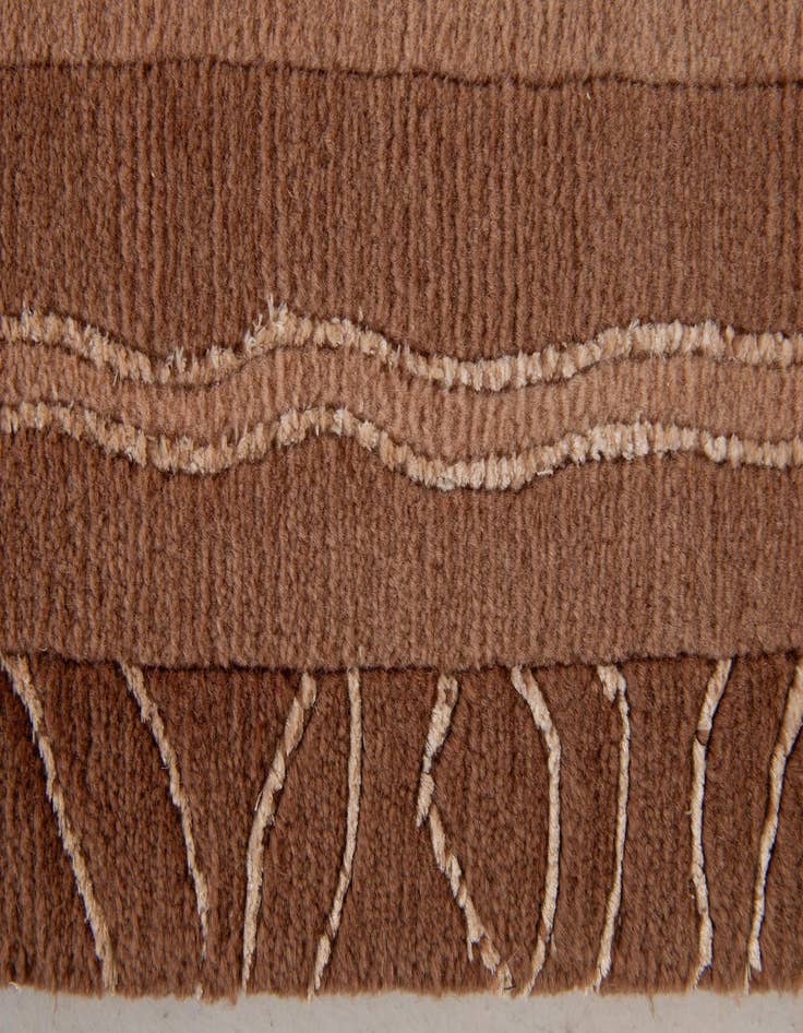 Detail image of  5' 9 x 8'  Hand Knotted Nepal Rug