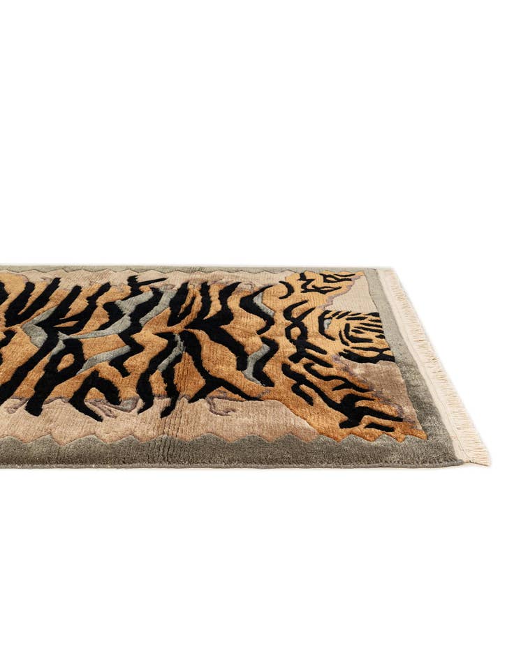 Detail image of  4' 1 x 5' 9  Hand Knotted Nepal Wool Rug