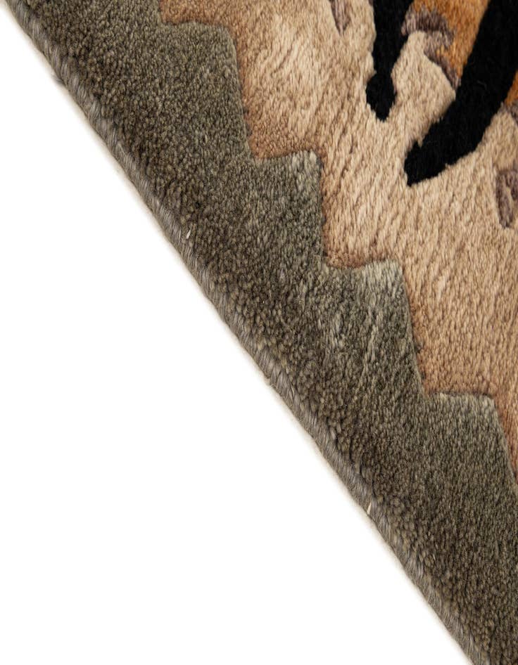 Detail image of  4' 1 x 5' 9  Hand Knotted Nepal Wool Rug