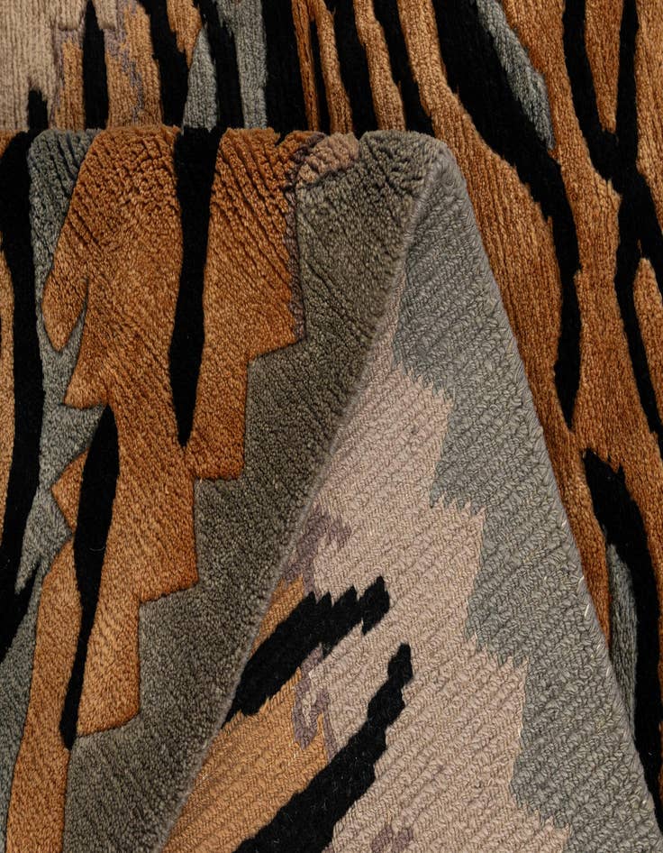 Detail image of  4' 1 x 5' 9  Hand Knotted Nepal Wool Rug