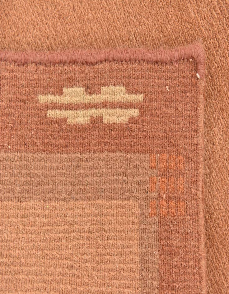 Detail image of  2' 4 x 4' 7  Hand Knotted Nepal Wool Rug