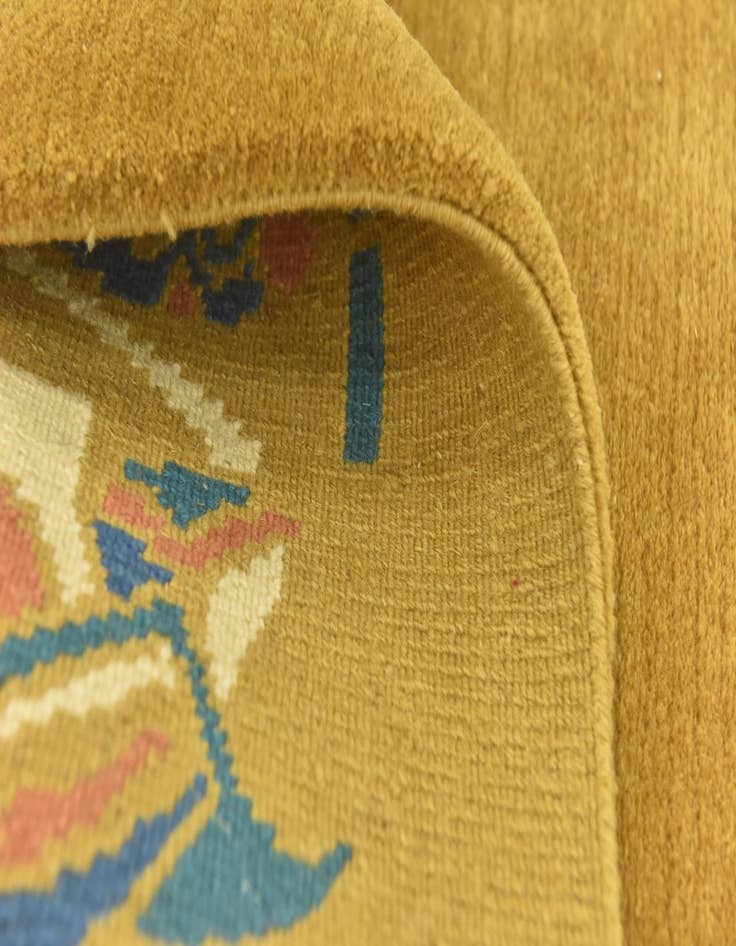 Detail image of  4' 8 x 5' 7  Hand Knotted Nepal Wool Rug