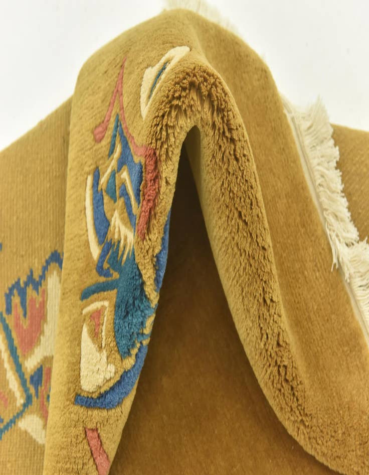 Detail image of  4' 8 x 5' 7  Hand Knotted Nepal Wool Rug