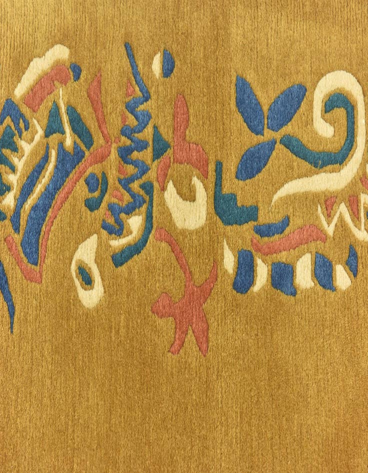 Detail image of  4' 8 x 5' 7  Hand Knotted Nepal Wool Rug