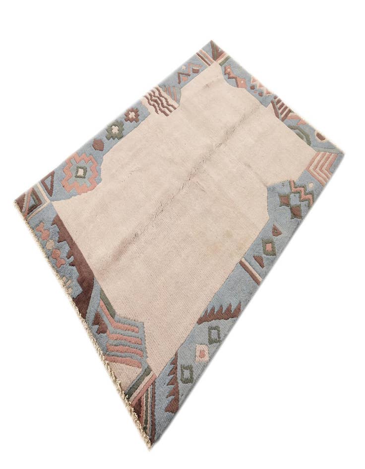 Detail image of  3' 11 x 5' 10  Hand Knotted Nepal Wool Rug