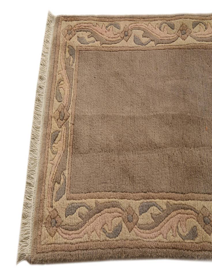 Detail image of  2' 4 x 4' 6  Hand Knotted Nepal Wool Rug