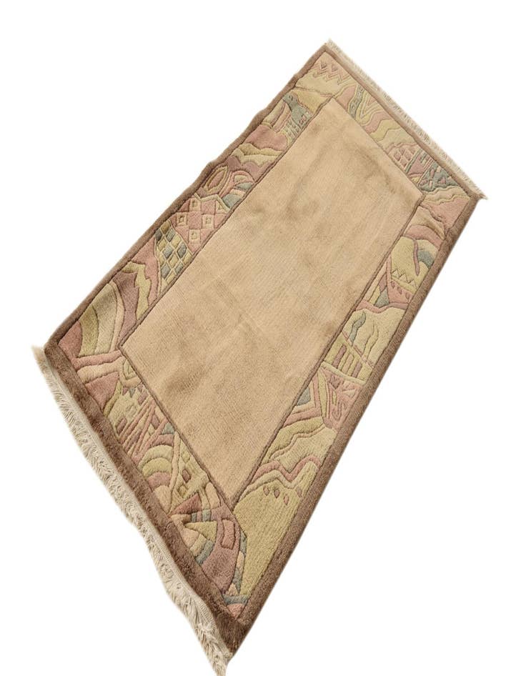 Detail image of  2' 4 x 4' 6  Hand Knotted Nepal Wool Rug