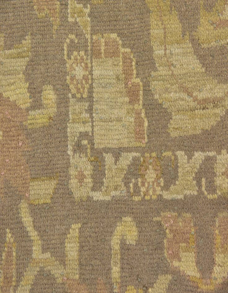 Detail image of  11' 2 x 15' 7  Hand Knotted Oushak Wool Rug