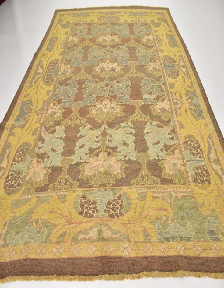 Detail image of  10' 5 x 12' 8  Hand Knotted Oushak Wool Rug