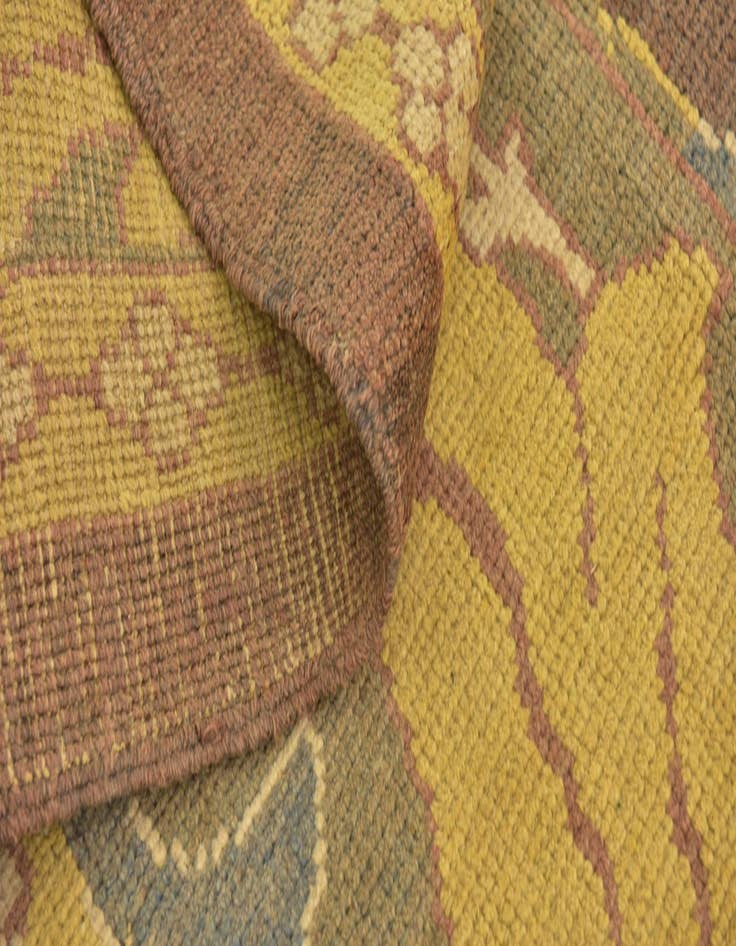 Detail image of  10' 5 x 12' 8  Hand Knotted Oushak Wool Rug