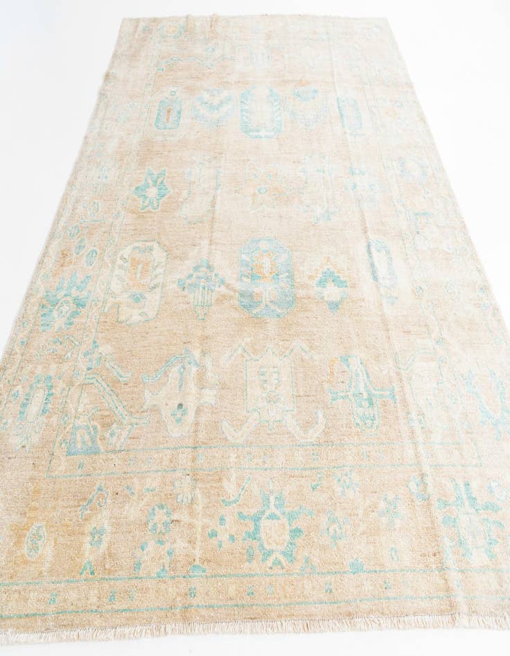 Detail image of  8' 3 x 10' 4  Hand Knotted Oushak Wool Rug