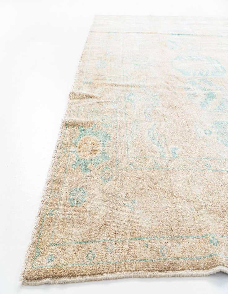 Detail image of  8' 3 x 10' 4  Hand Knotted Oushak Wool Rug