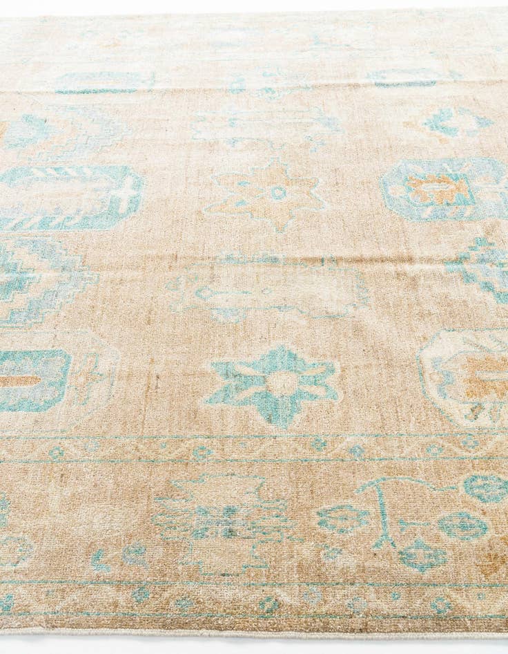 Detail image of  8' 3 x 10' 4  Hand Knotted Oushak Wool Rug