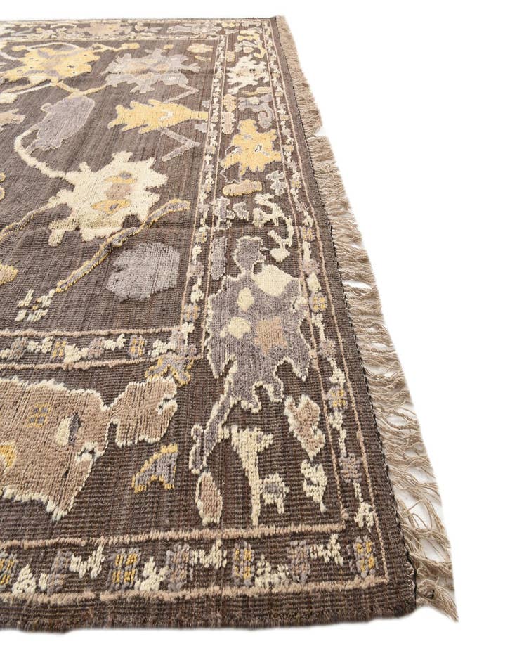 Detail image of  10' x 14'  Hand Knotted Oushak Wool Rug