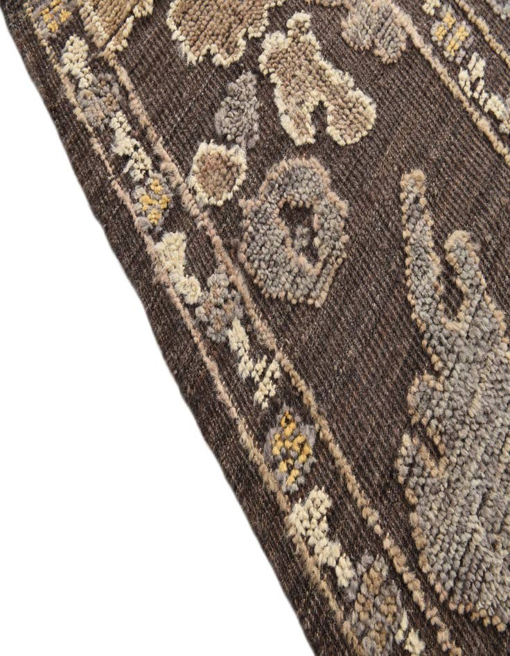 Detail image of  10' x 14'  Hand Knotted Oushak Wool Rug