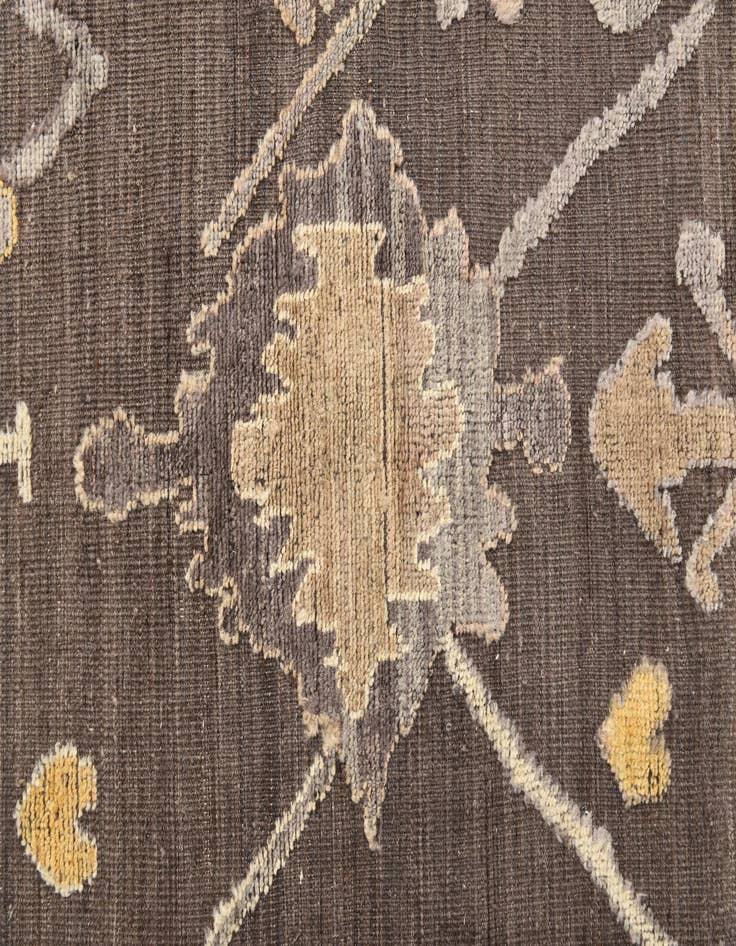 Detail image of  10' x 14'  Hand Knotted Oushak Wool Rug