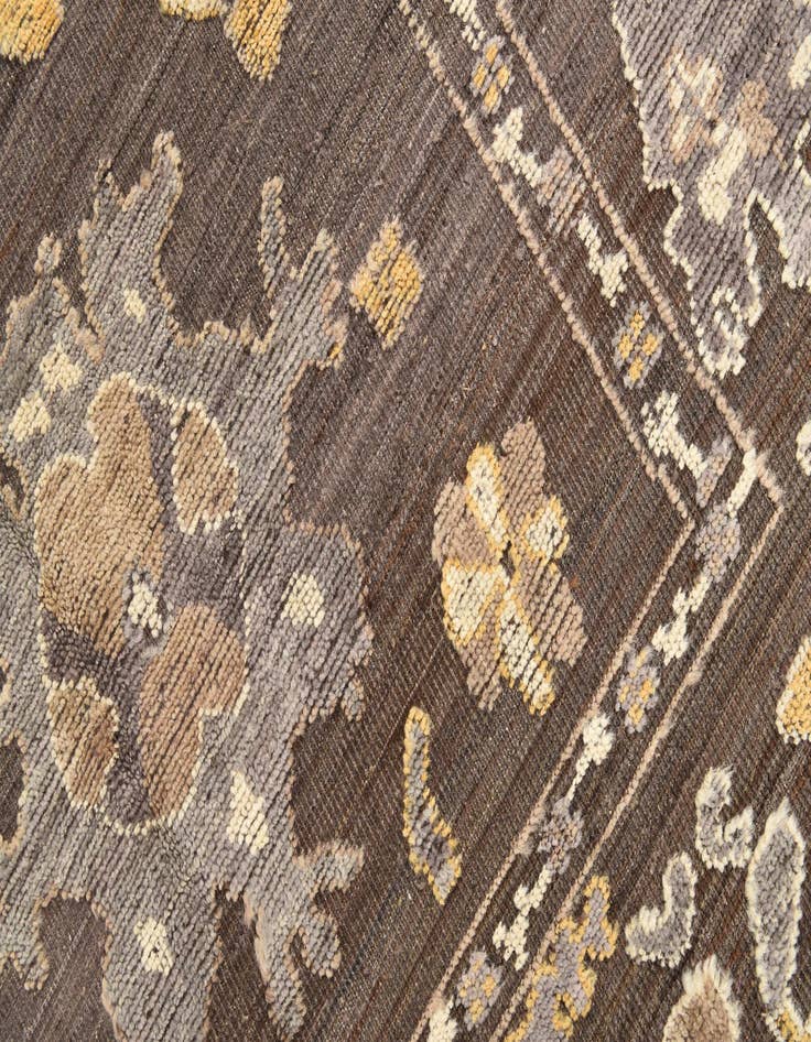 Detail image of  10' x 14'  Hand Knotted Oushak Wool Rug