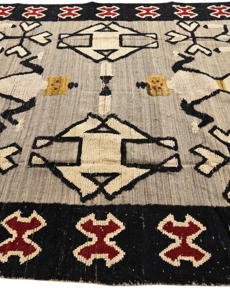 Detail image of  7' 8 x 10' 4  Hand Knotted Oushak Wool Rug