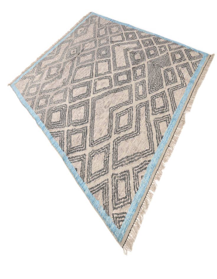 Detail image of  8' x 10' 6  Hand Knotted Oushak Wool Rug